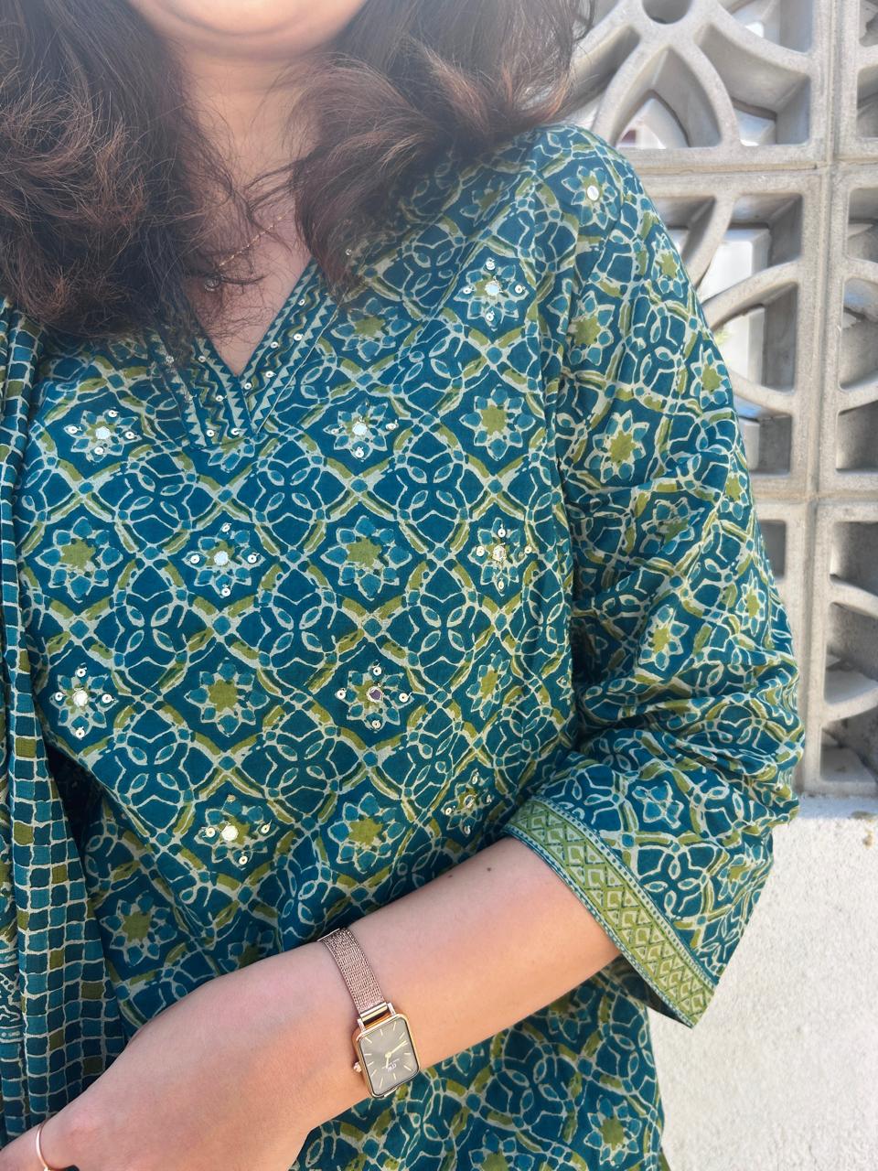 Jaipuri Cotton kurta set