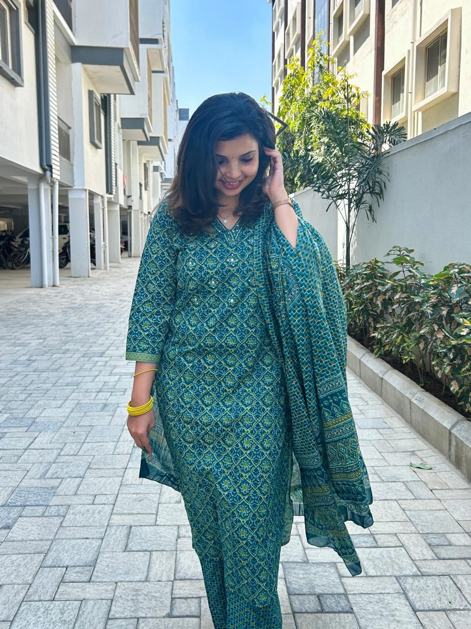 Jaipuri Cotton kurta set