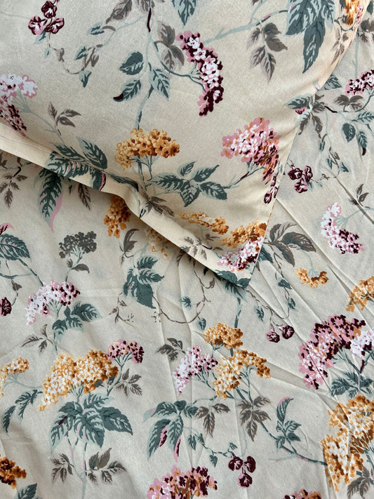 Fitted King size cotton bedsheet