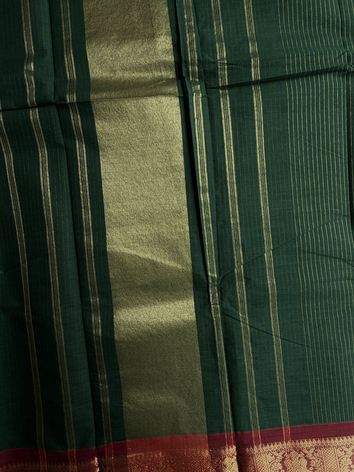 Kanchi cotton saree with Vairaoosi weaves