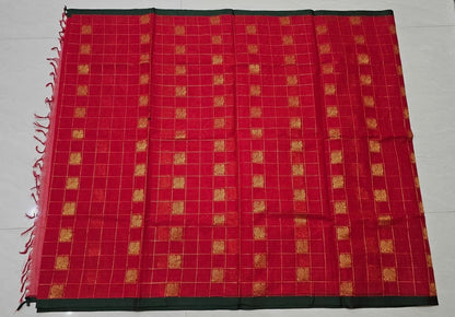 Kanchi cotton saree with premium zari weaves