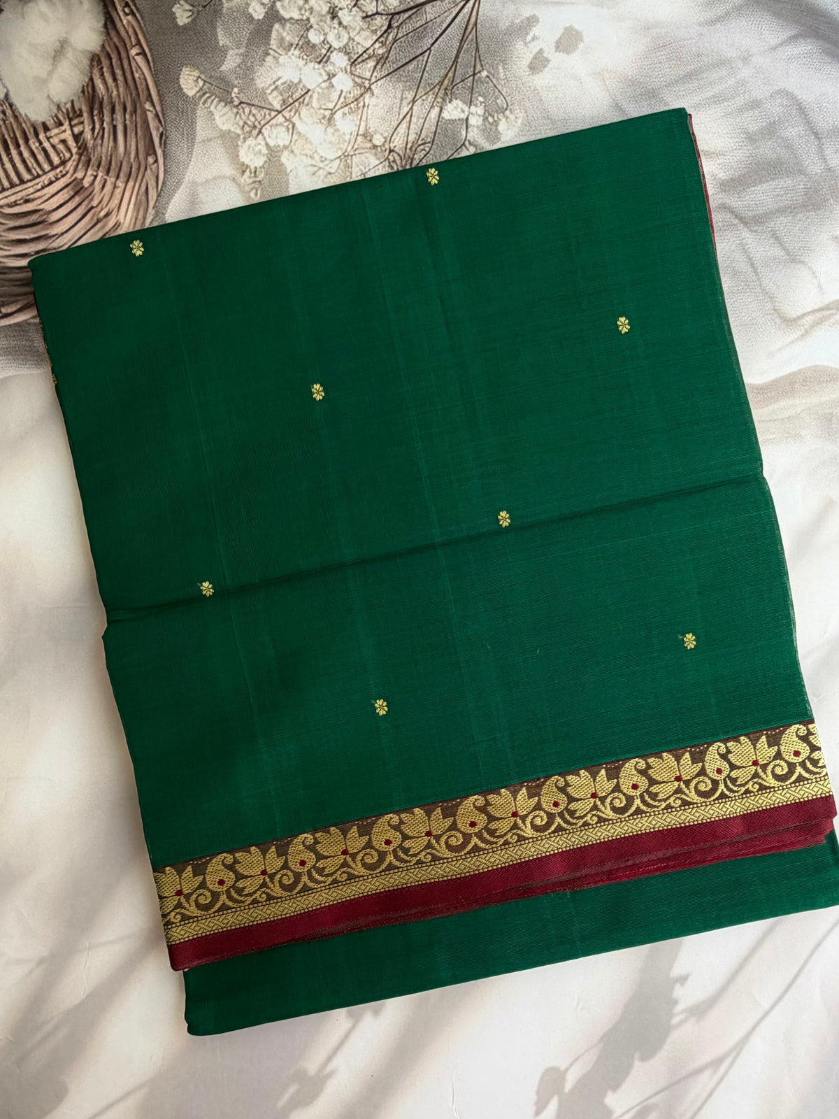 Vegan silk handloom saree