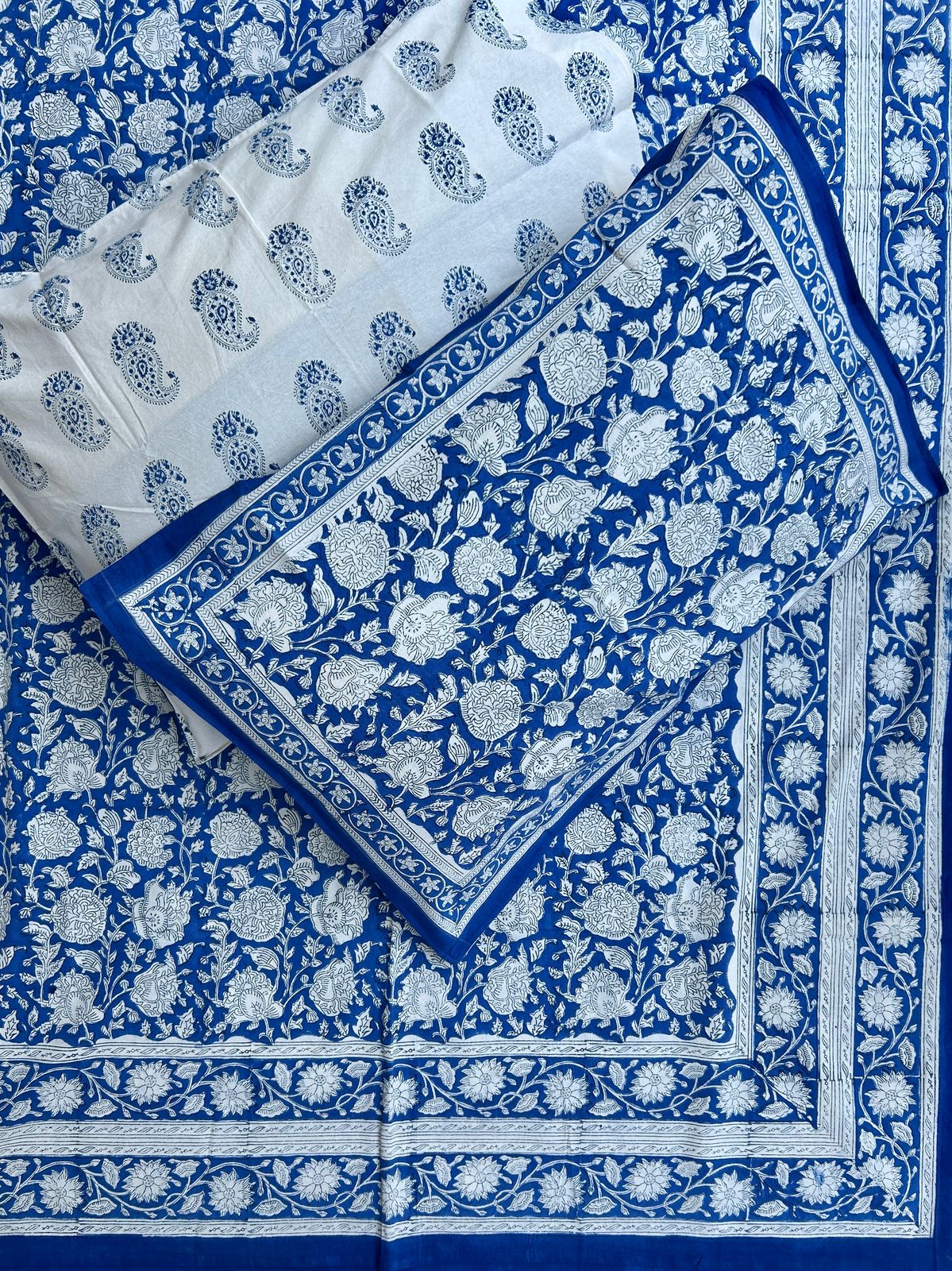 Hand block Cotton bedsheet