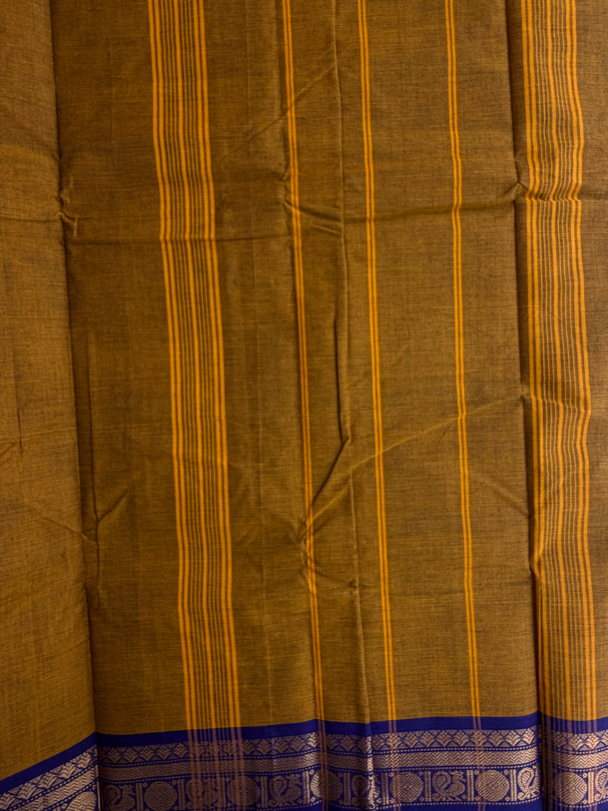 Kanchi cotton saree with zari weaves