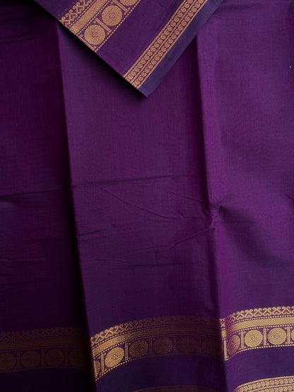 Kanchi cotton saree in zari weaves