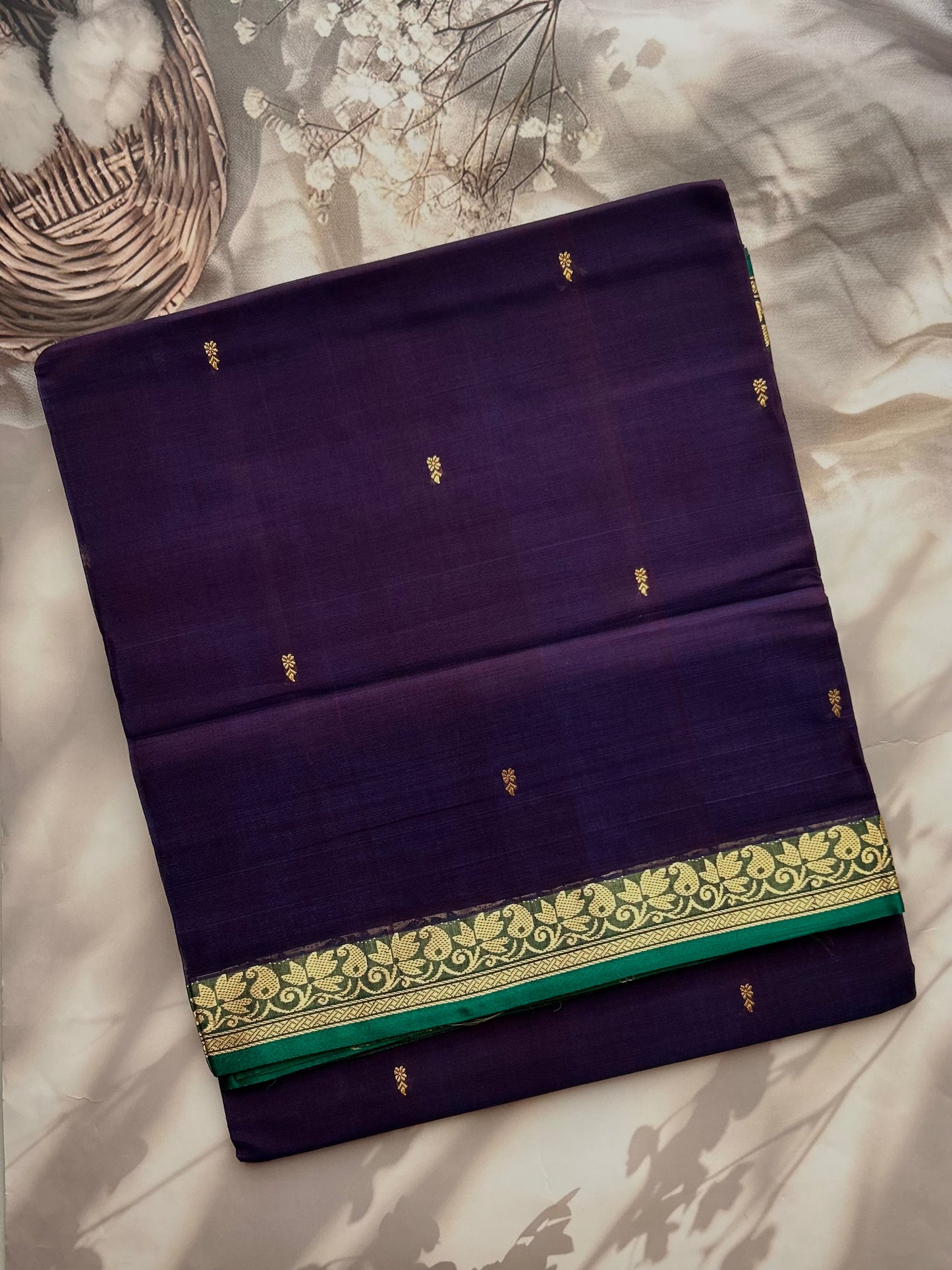 Vegan silk handloom saree