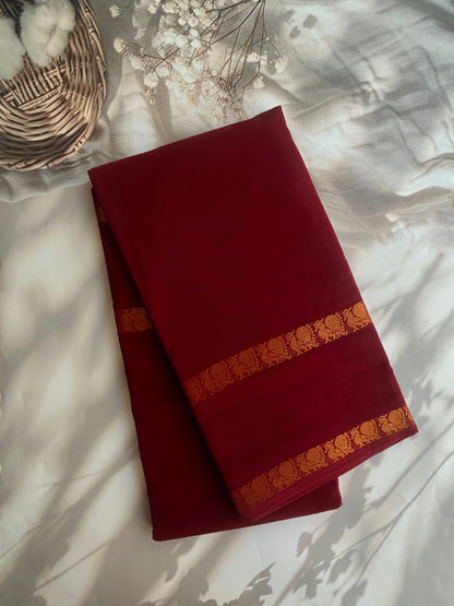 Sungudi Cotton saree with peacock border