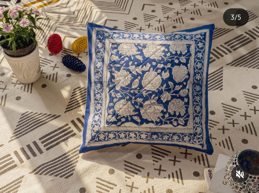 Block printed Quilted Cushion covers