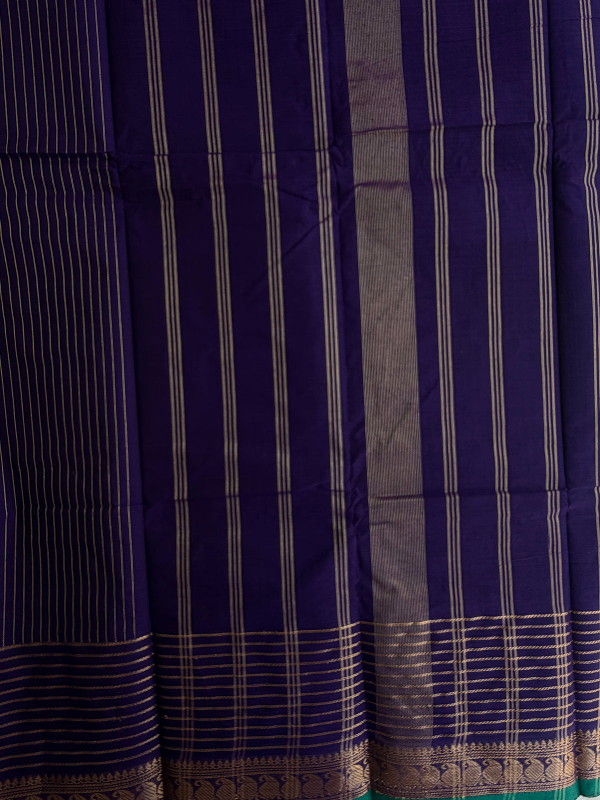 Kanchi cotton saree with Vairaoosi weaves