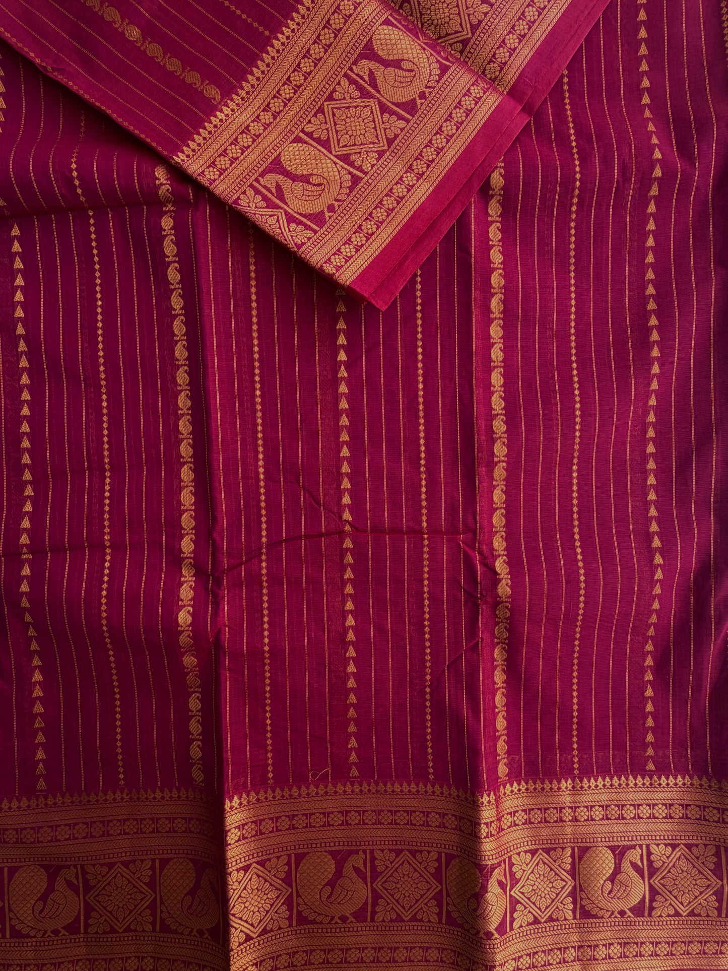 Kanchi cotton Vairaoosi weaves & grand pallu pink