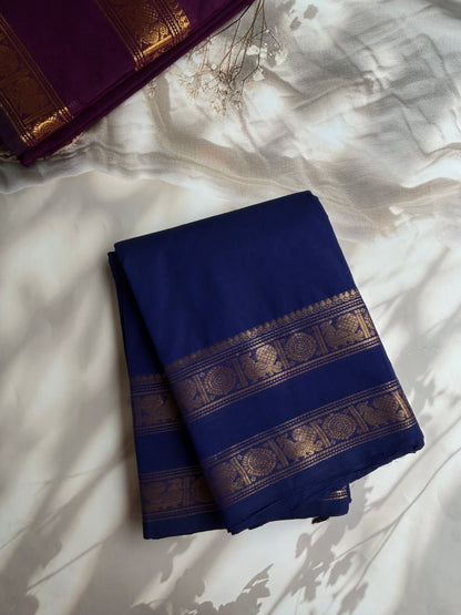 Kanchi cotton saree - Blue