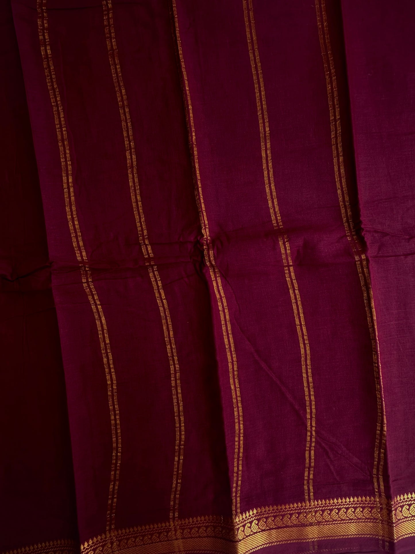 Sungudi Cotton saree with Velthari blouse maroon