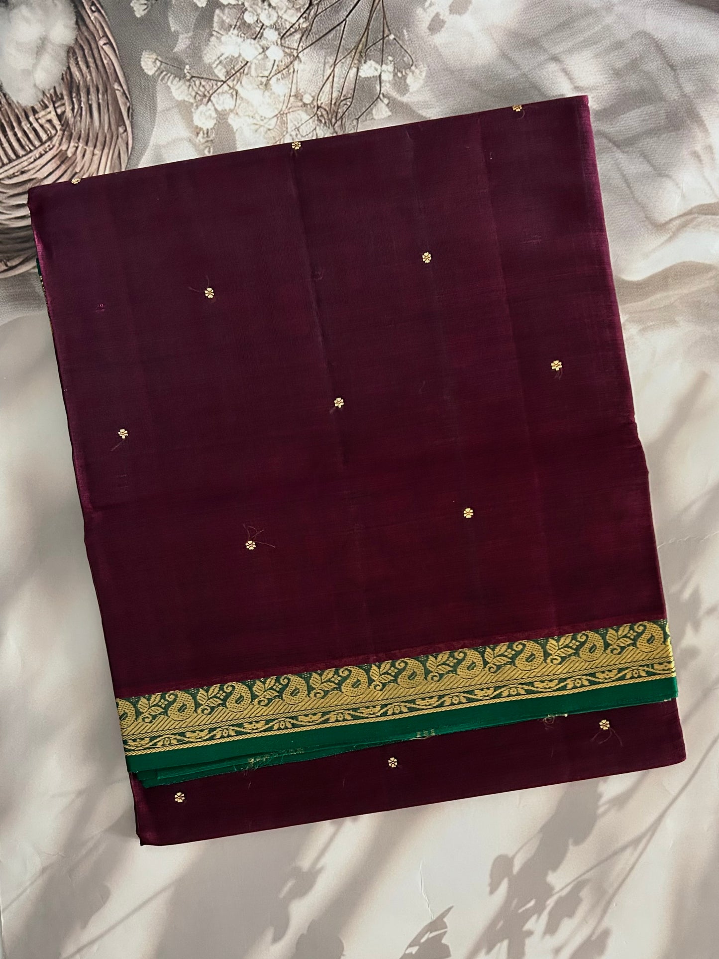 Vegan silk handloom saree