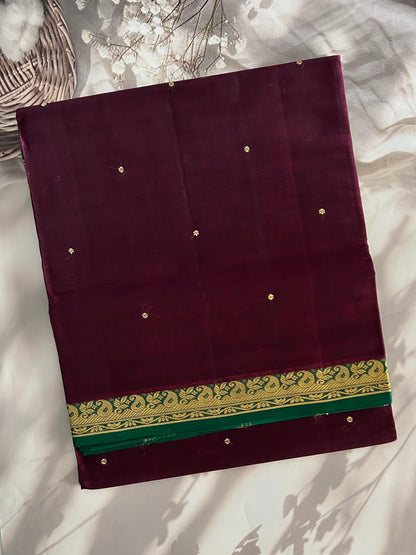 Vegan silk handloom saree