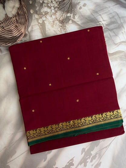 Vegan silk handloom saree