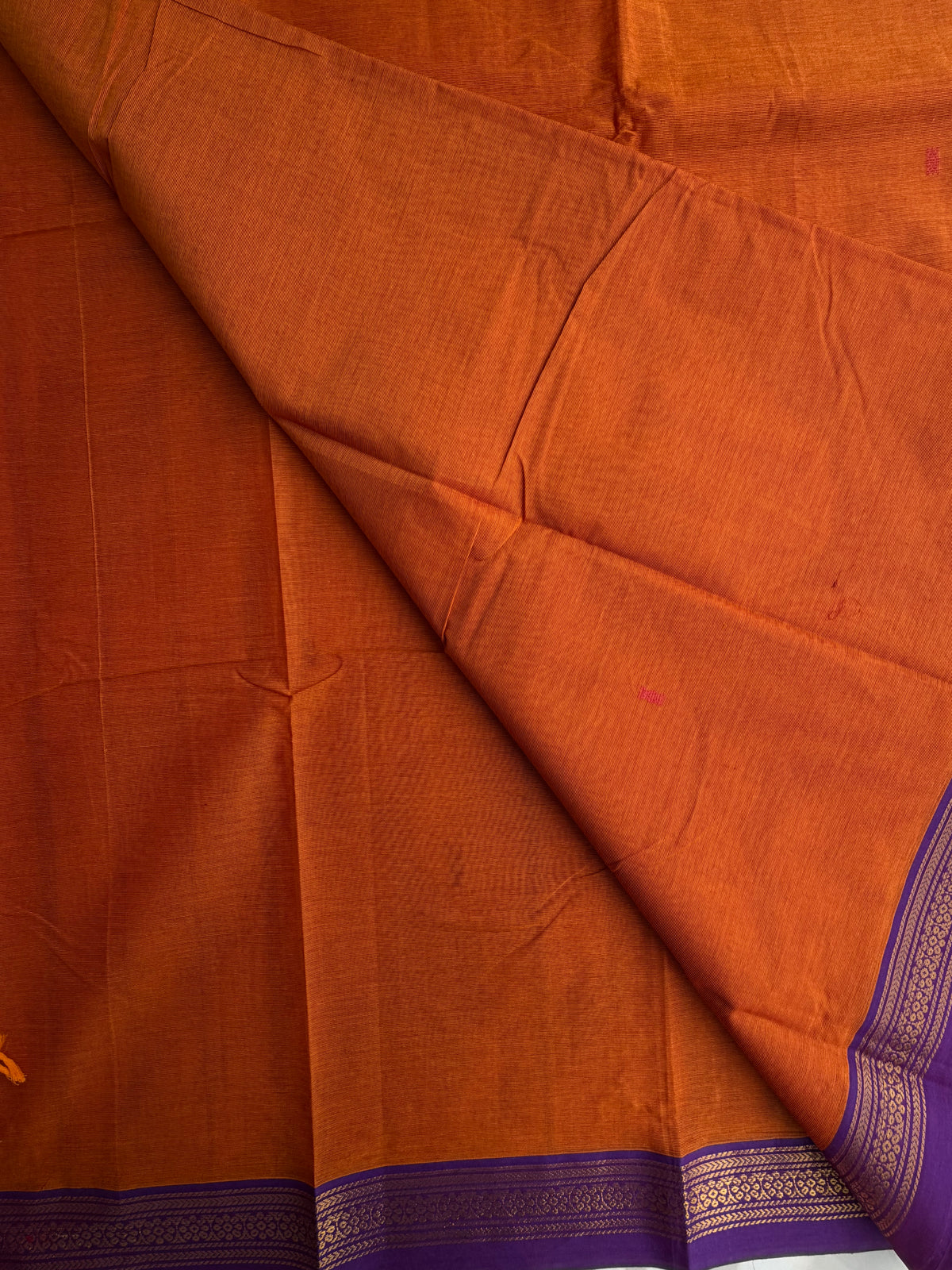 Kanchi cotton saree with butta weaves