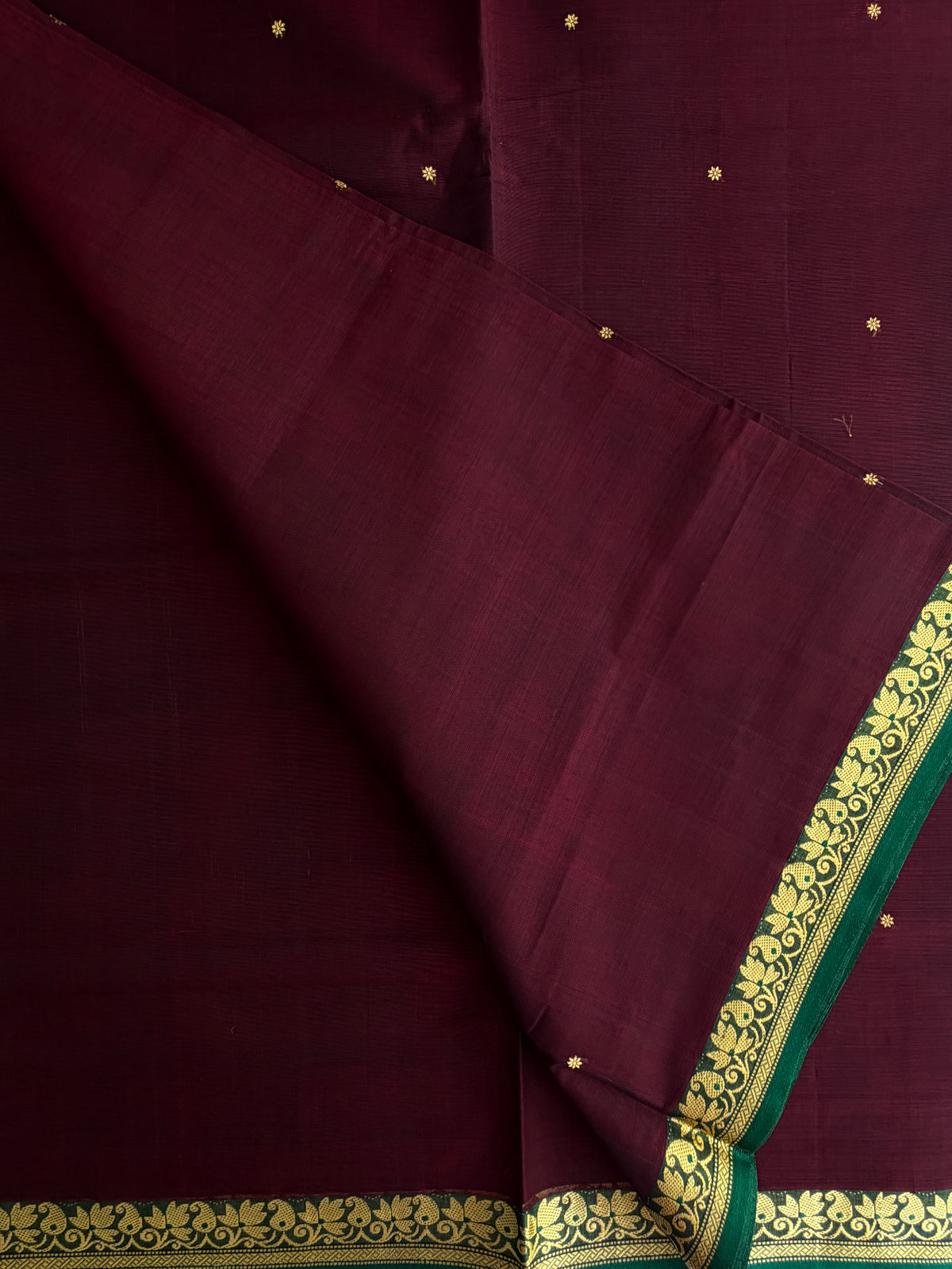Vegan silk handloom saree