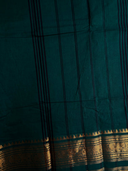 Kanchi cotton saree with rettapett border