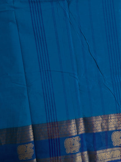 Kanchi cotton saree with zari weaves