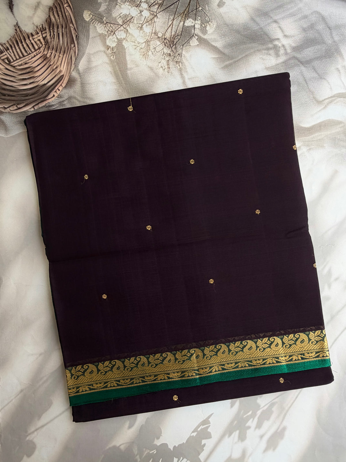 Vegan silk handloom saree