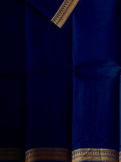 Sungudi saree with Velthari blouse Blue