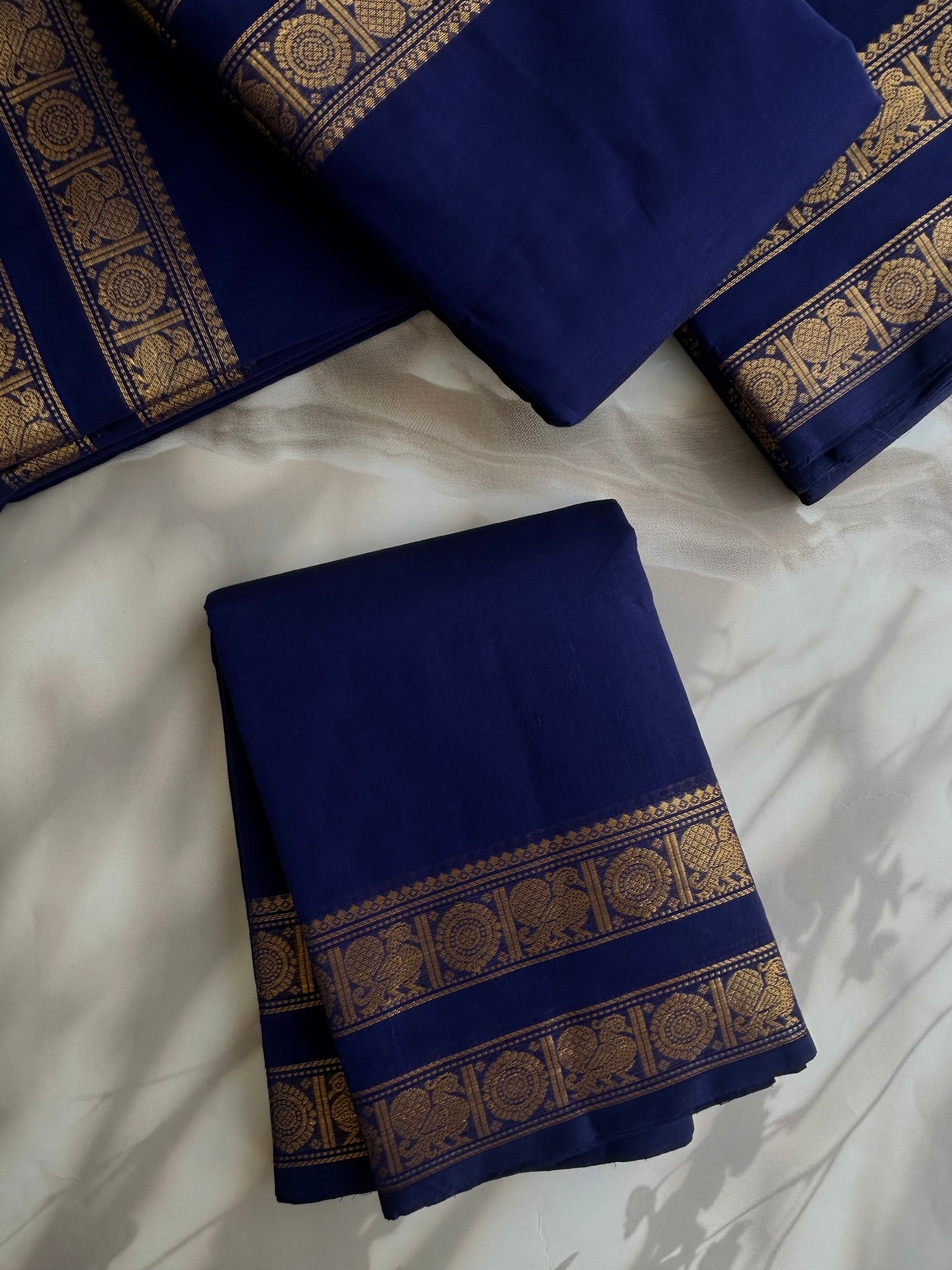 Kanchi cotton saree - Blue