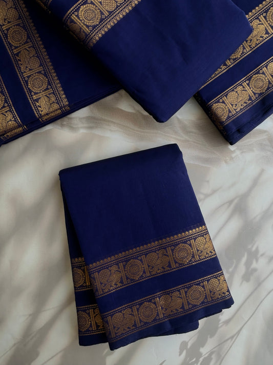 Kanchi cotton saree - Blue