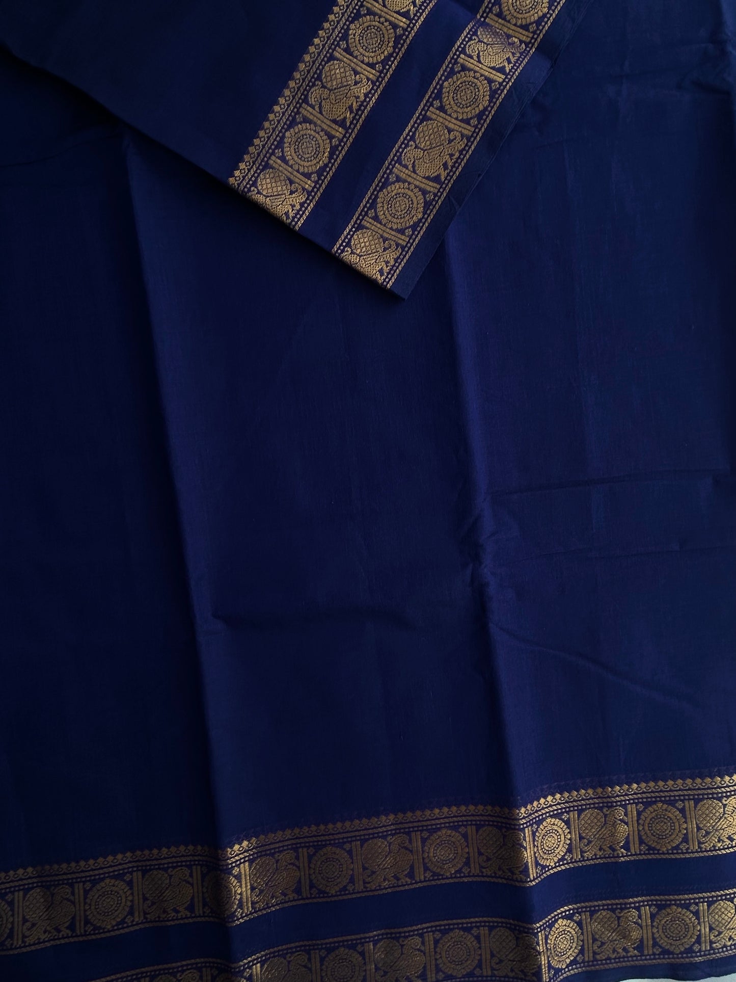 Kanchi cotton saree - Blue