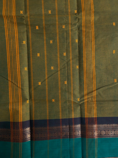 Kanchi cotton saree in butta weaves