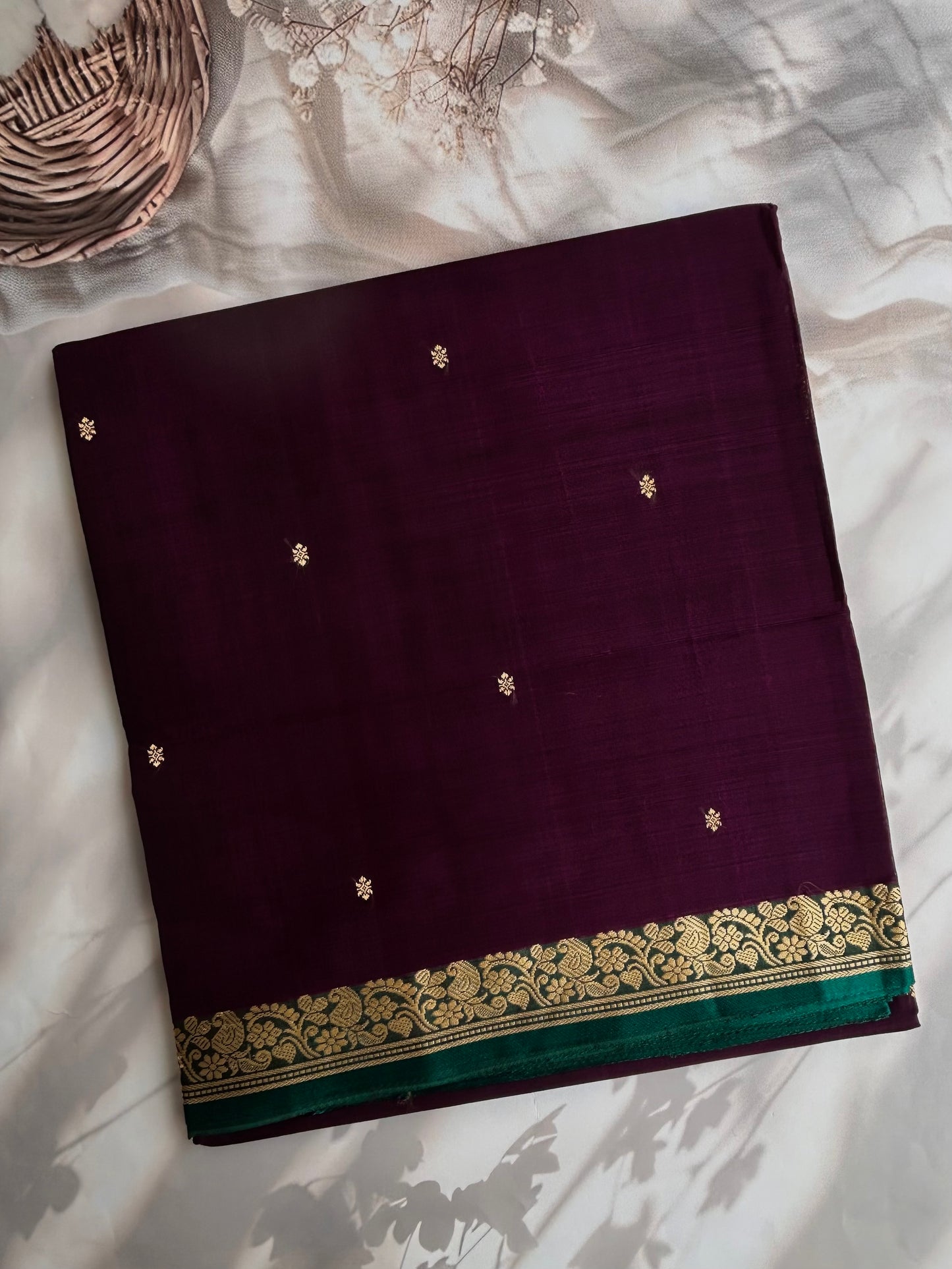Vegan silk handloom saree