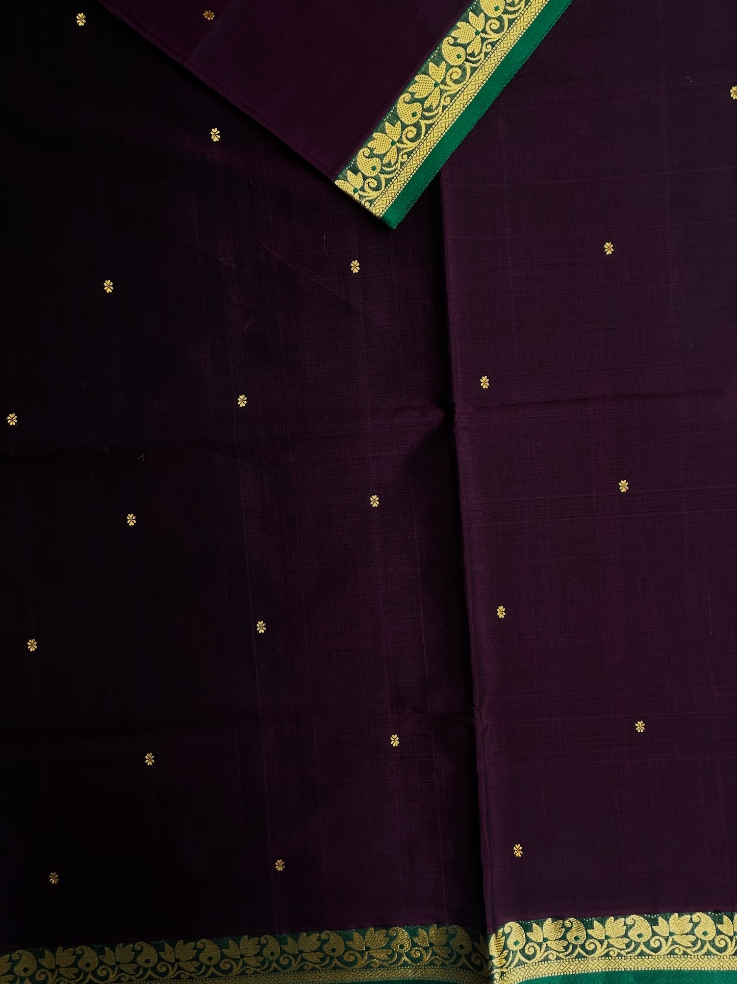 Vegan silk handloom saree
