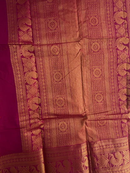 Kanchi cotton Vairaoosi weaves & grand pallu pink