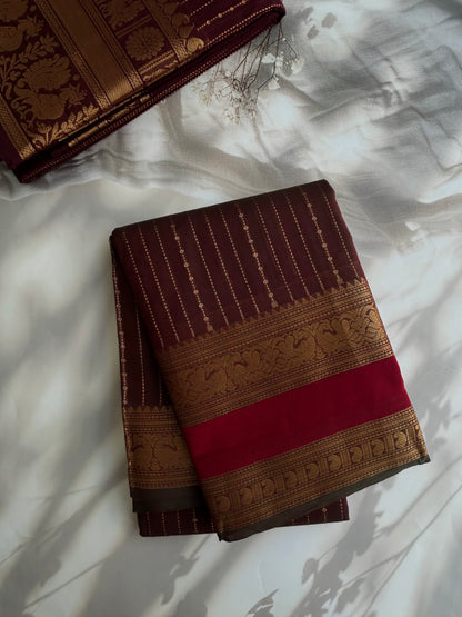 Kanchi cotton Vairaoosi weaves & grand pallu