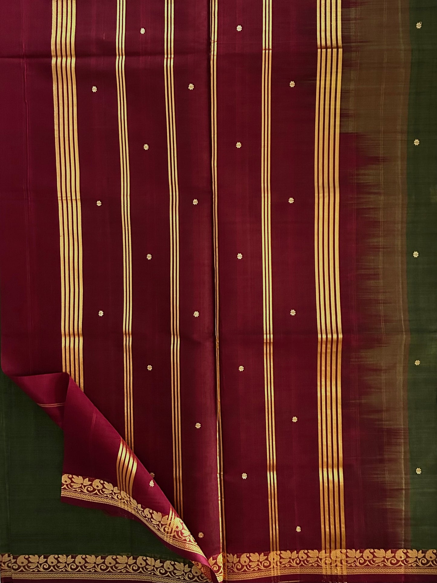 Vegan silk handloom saree