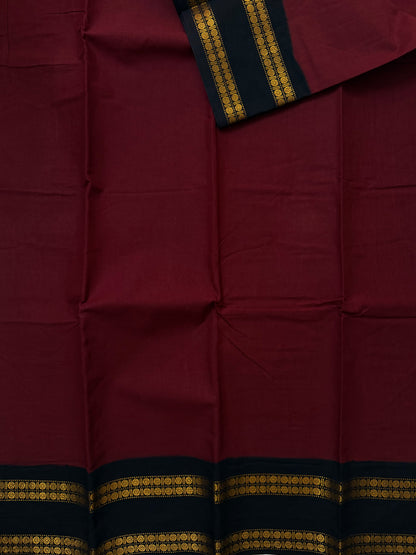 Sungudi Cotton saree with contrast border