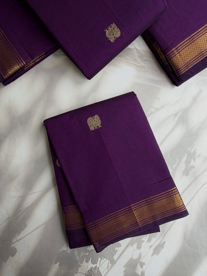 Kanchi cotton saree with annam zari weaves & zari pallu
