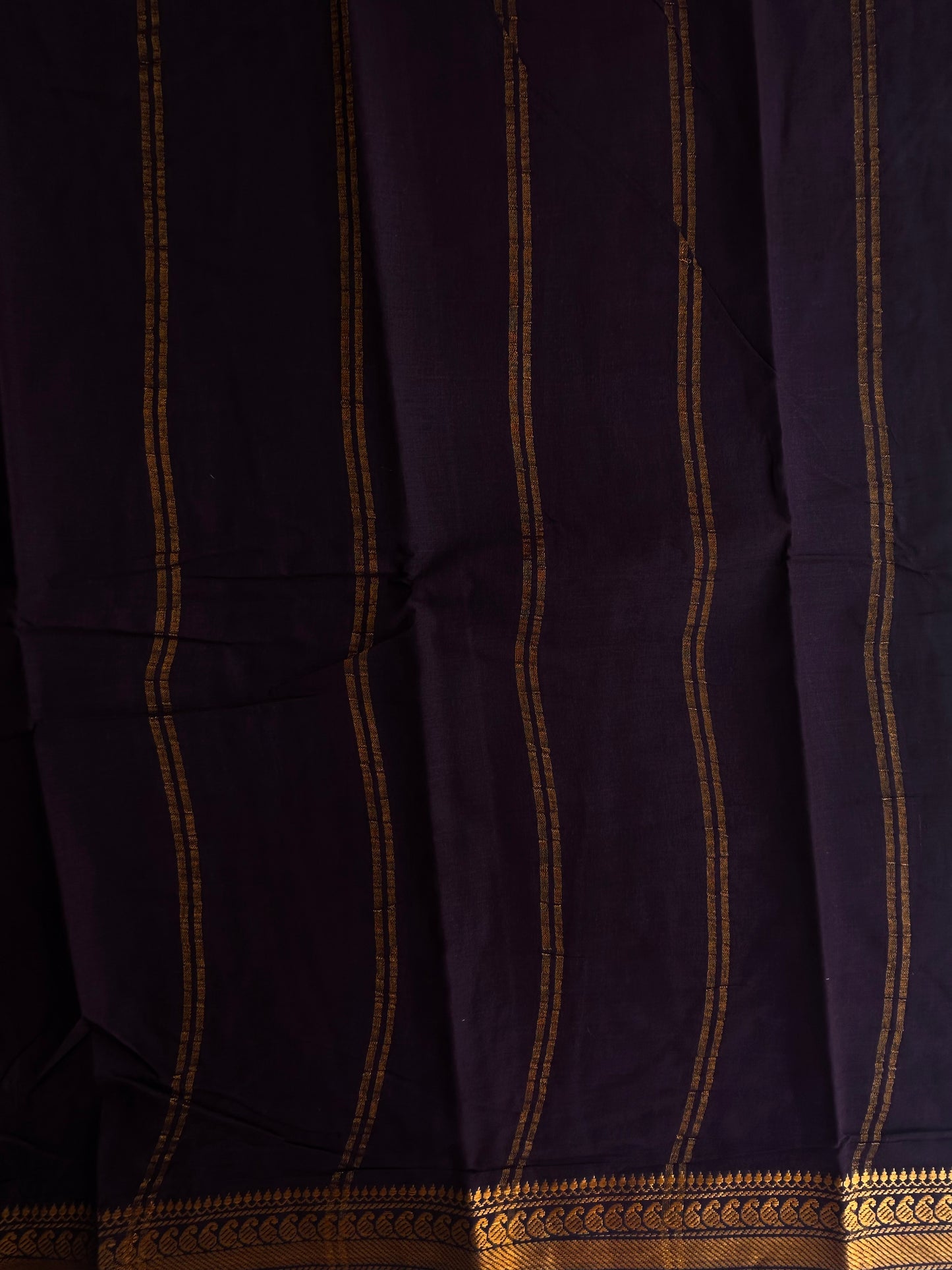 Sungudi Cotton saree with Velthari blouse brown