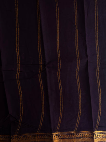 Sungudi Cotton saree with Velthari blouse brown
