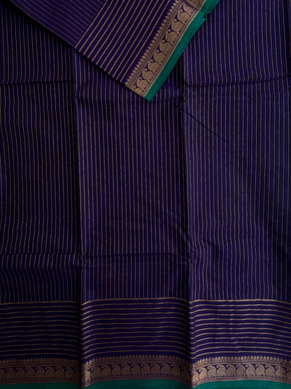 Kanchi cotton saree with Vairaoosi weaves