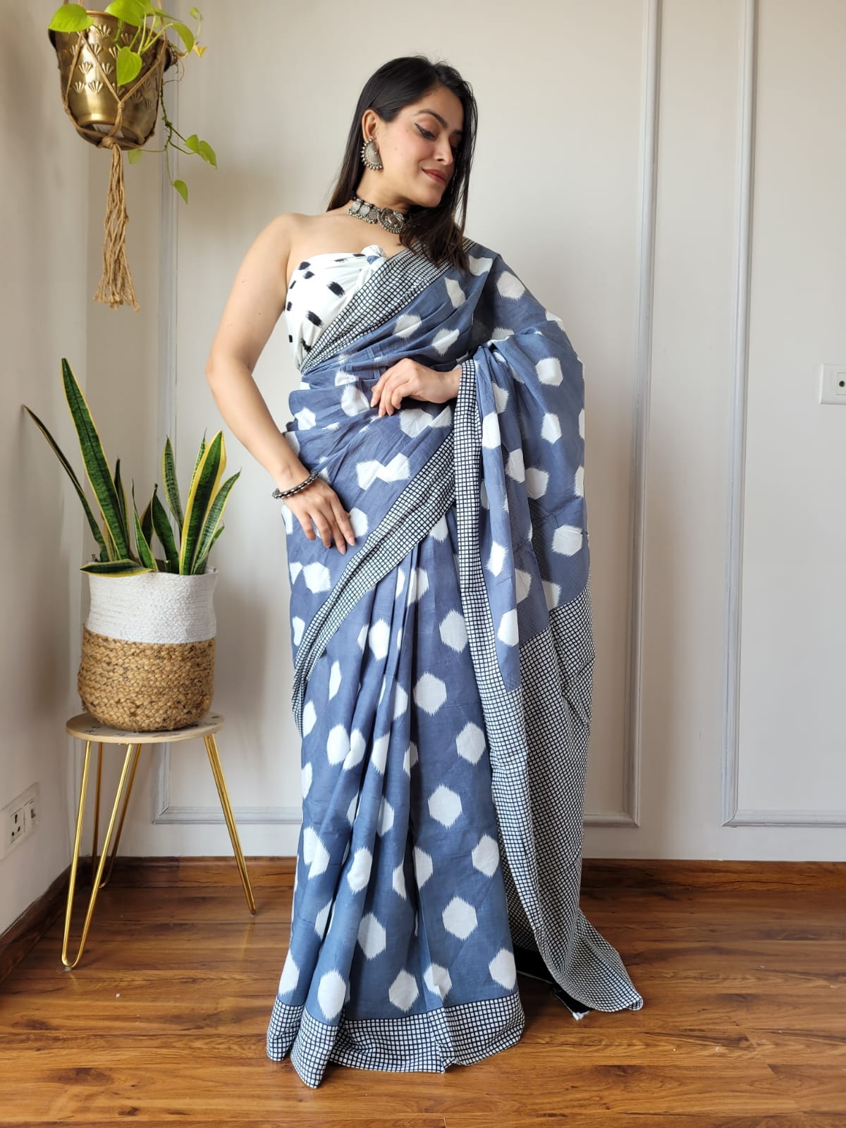 Mul mul cotton saree