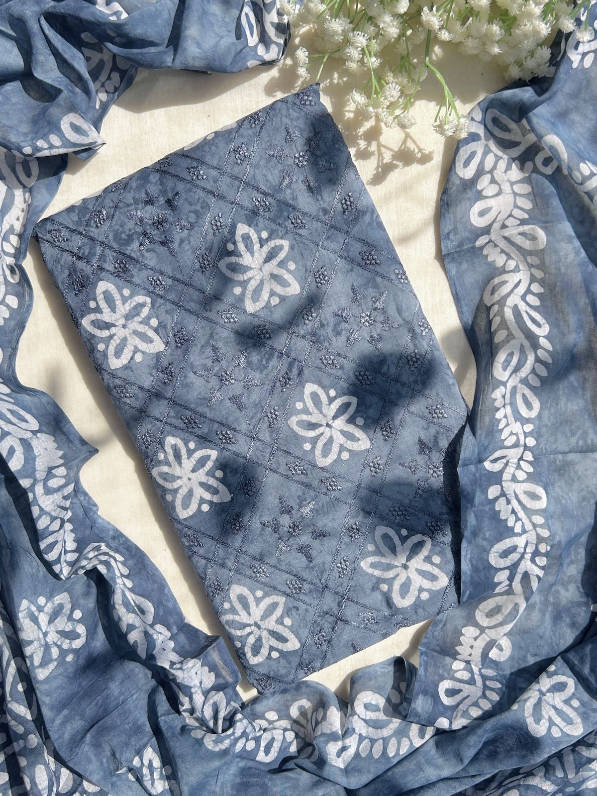 Unstitched Cotton batik set