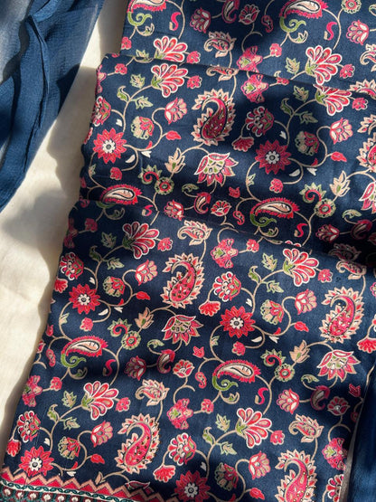 Unstitched Cotton silk set