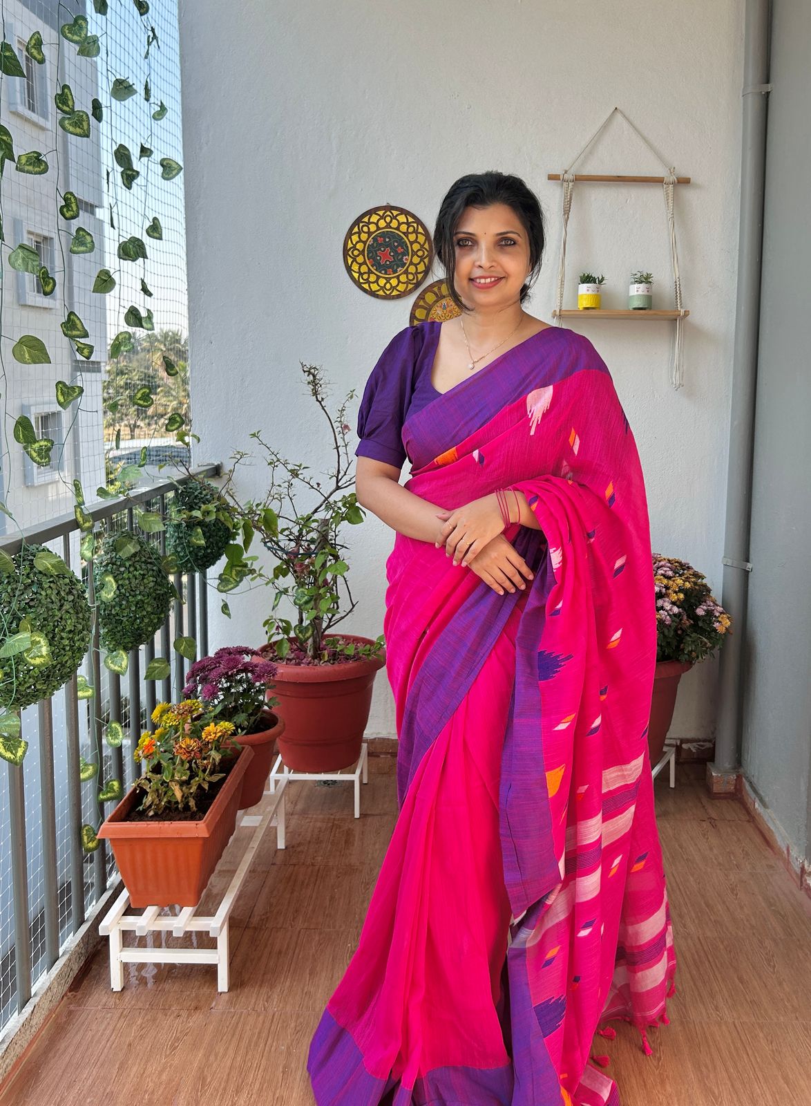 Khadi cotton saree