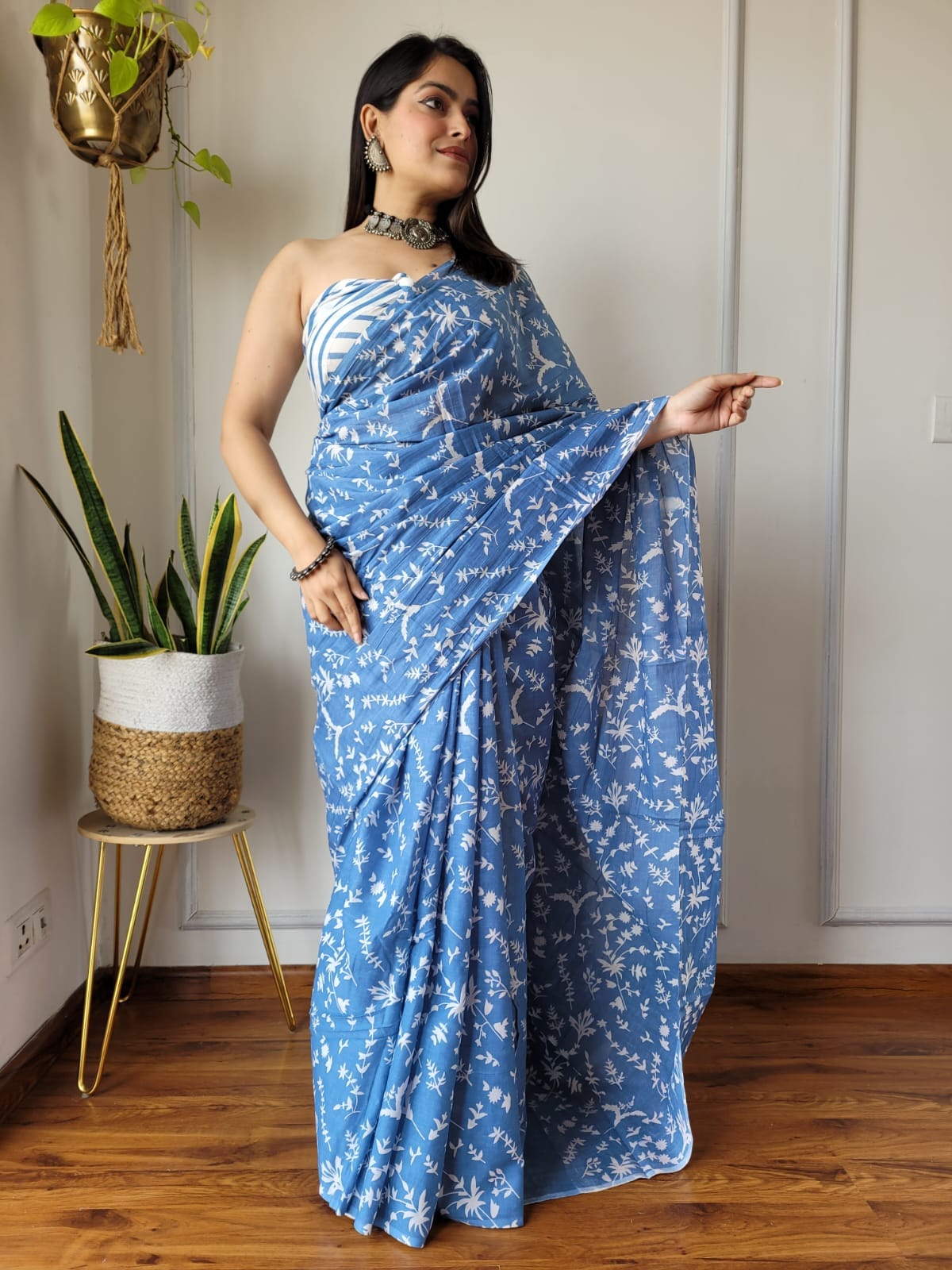 Mul mul cotton saree