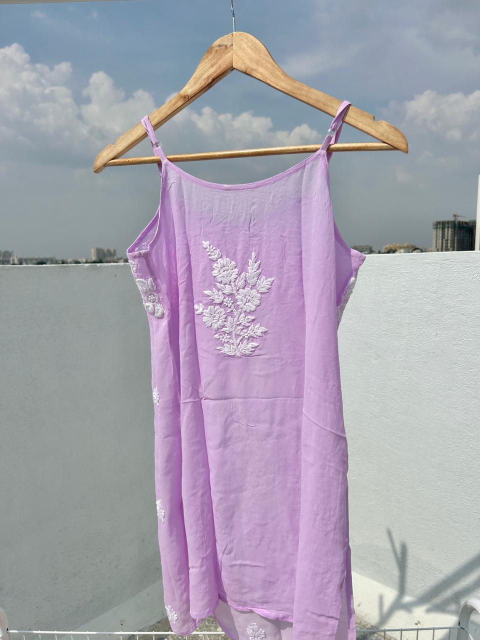 Viscose Chikankari short kurti