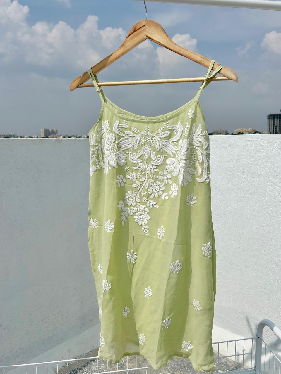 Viscose Chikankari short kurti