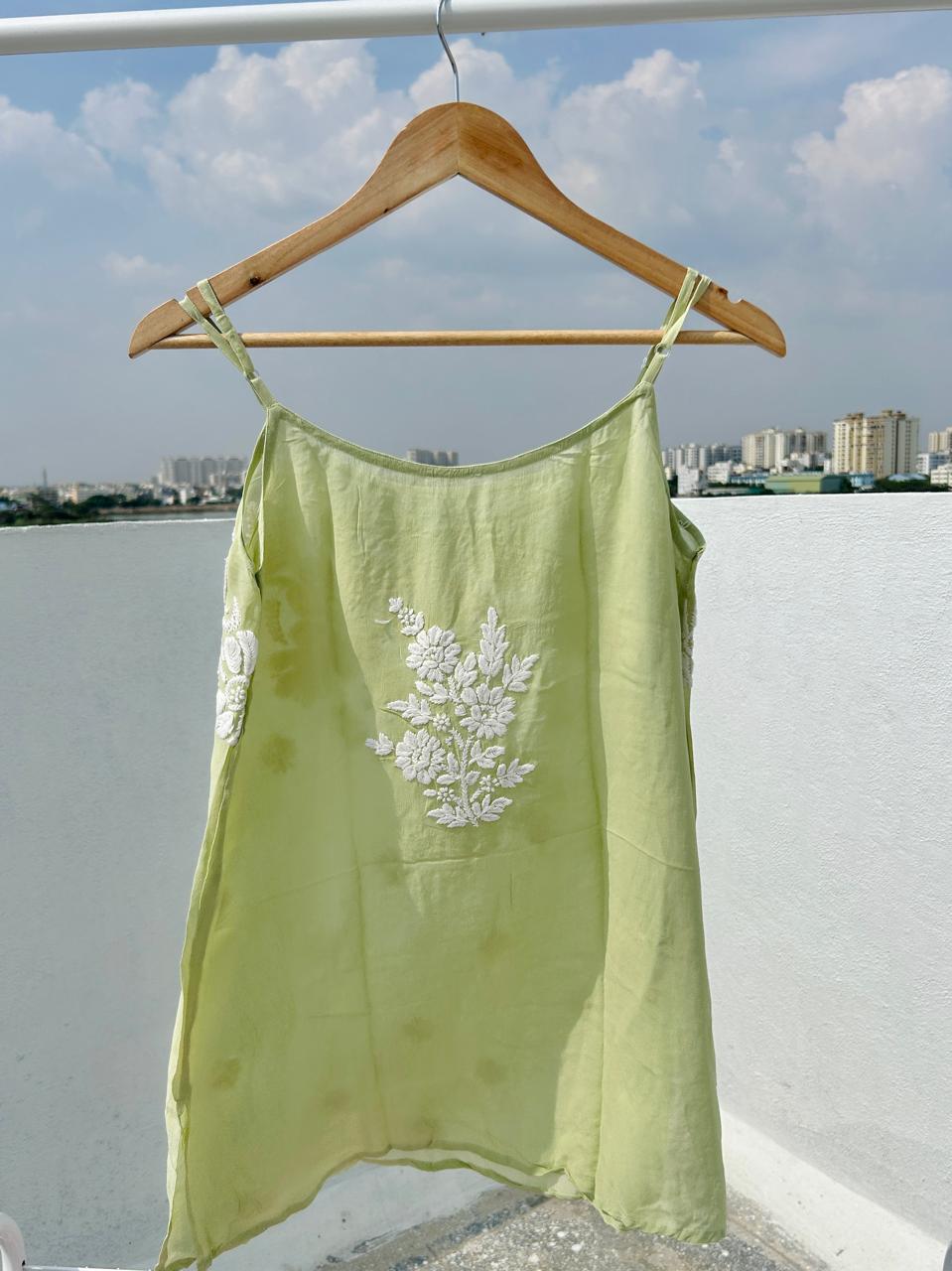 Viscose Chikankari short kurti