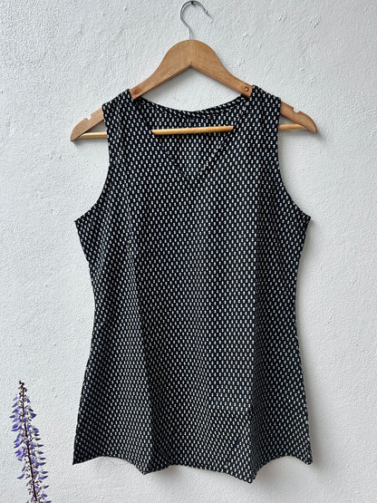 Cotton Sleeveless Short Kurti