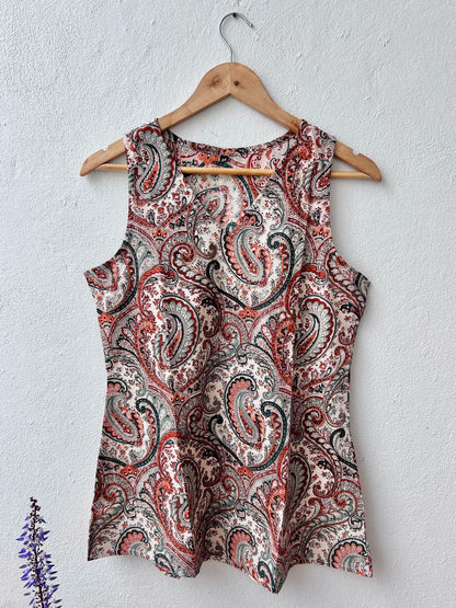 Cotton Sleeveless Short Kurti