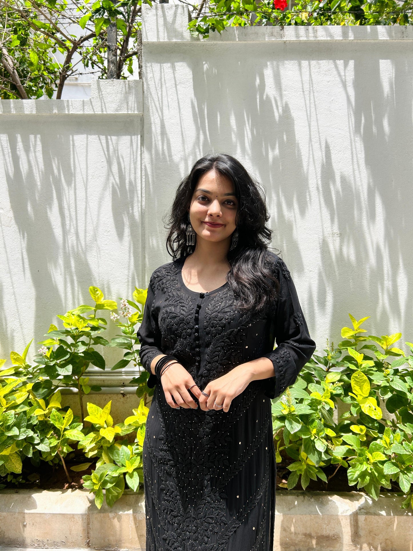 Chikankari 3d handwork kurta